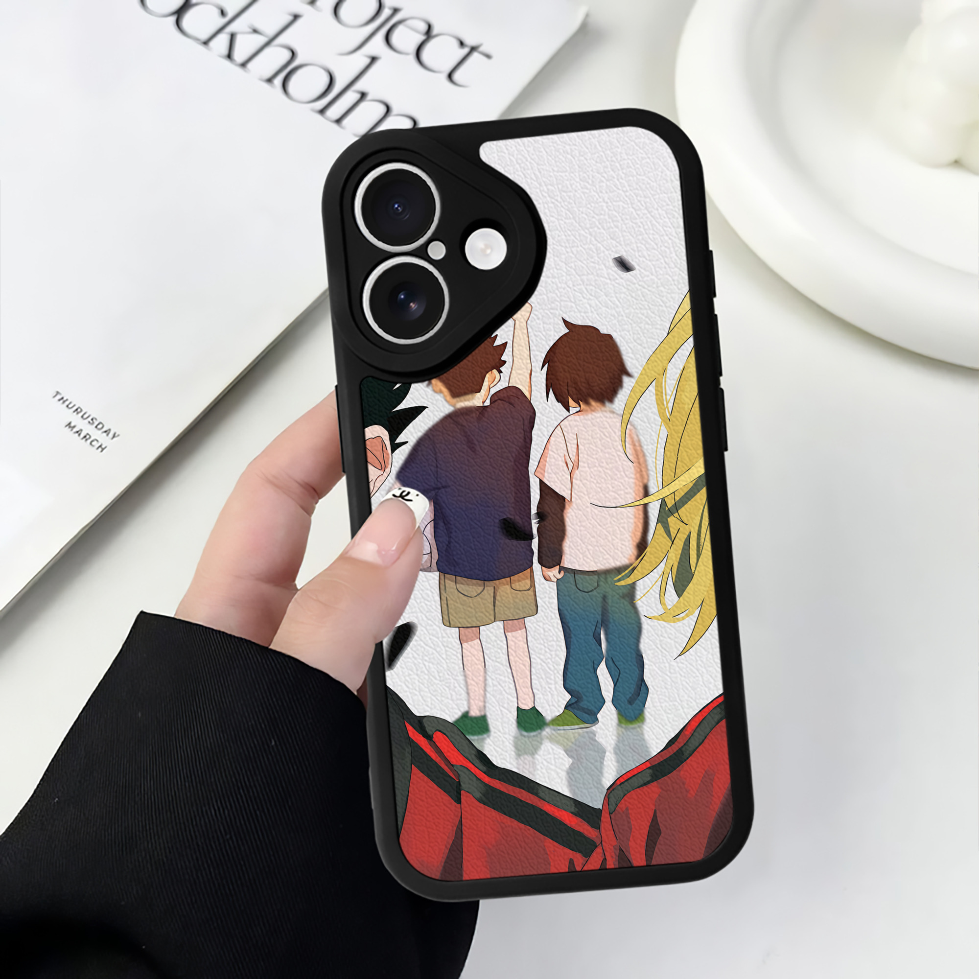 （画像用） ハイキュー!! Haikyu!! 【iPhone 16シリーズ対応】シリコンスマホケース（レザー調） 材質：シリコン